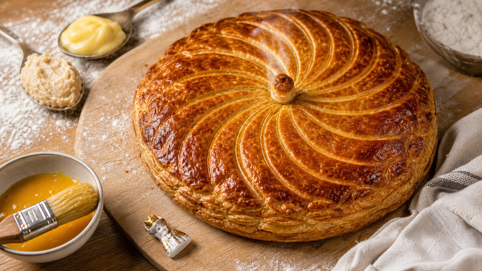 Recette pour la galette des rois : frangipane dorée, feuilletage gonflé