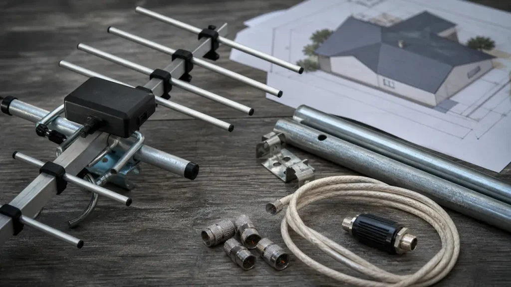Antenne râteau TNT : filtre LTE, gain en dB et installation pour éviter la mosaïque
