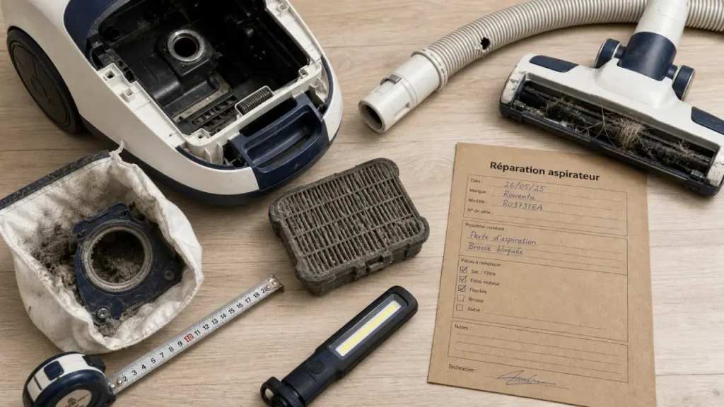 Réparation d’aspirateur hors garantie : pannes à vérifier, bonus de 40 € et solutions avant d’acheter neuf