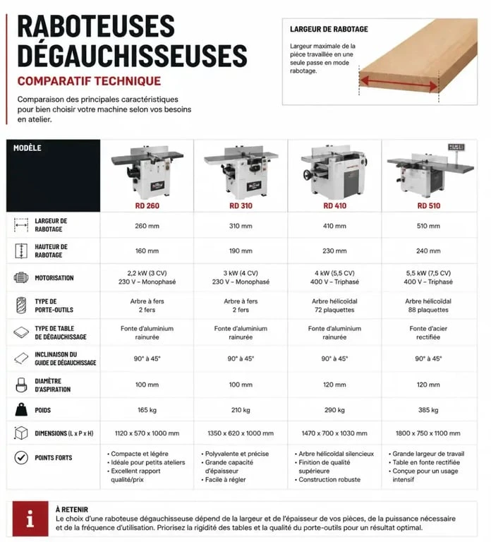 Critères techniques pour choisir sa machine pour travailler le bois
