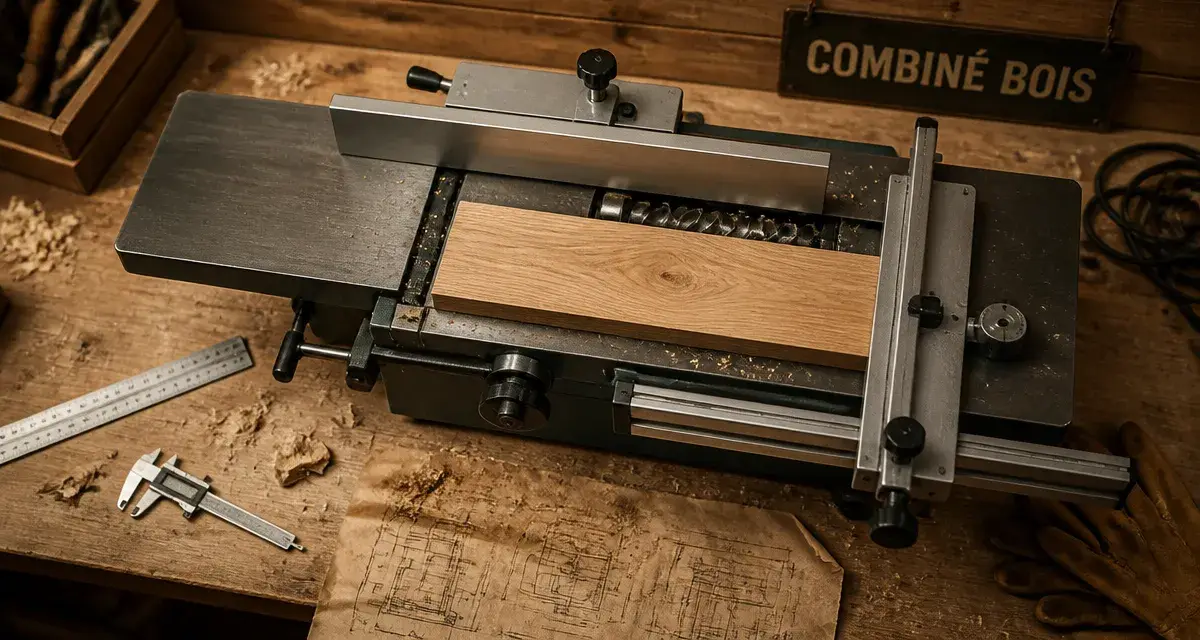 Machine pour travailler le bois : combinée à bois compacte