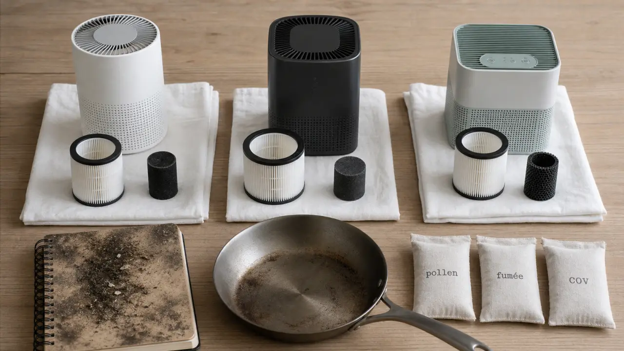 Meilleur purificateur d air HEPA et charbon actif : choix selon la surface et le bruit