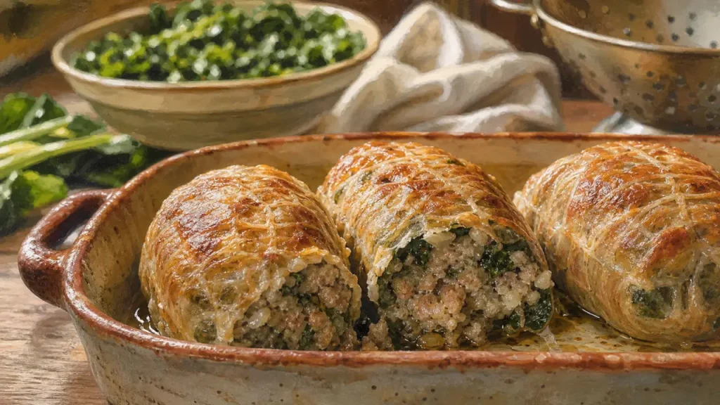 Recette des caillettes maison aux blettes pressées et crépine dorée