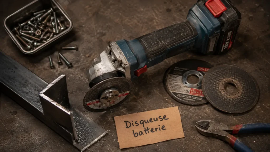 125 mm, autonomie, brushless : les critères qui font la différence sur une disqueuse batterie