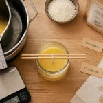 Fabriquer une bougie maison : cire et mèche