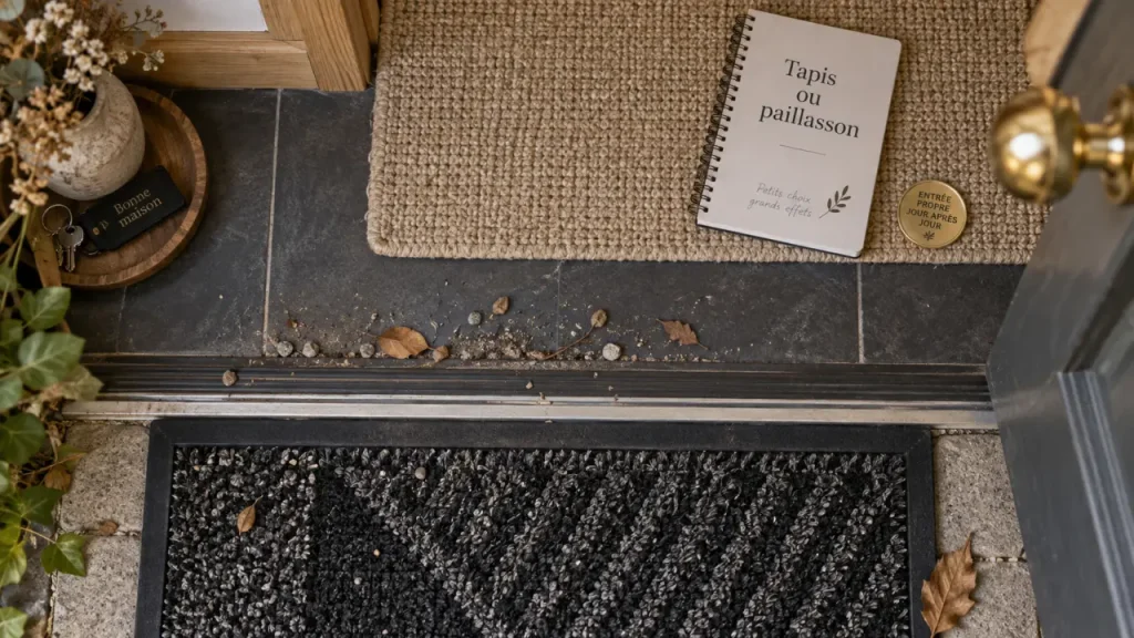 Tapis et paillasson pour entrée propre et sûre