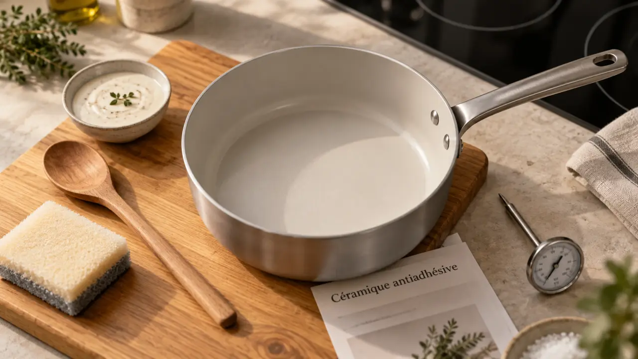 Casserole céramique antiadhésive pour cuisson