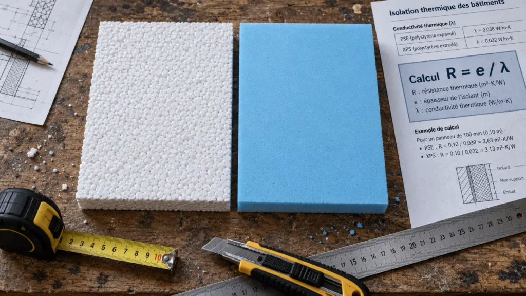 Isolant polystyrène : PSE pour les murs, XPS pour les zones exposées ?