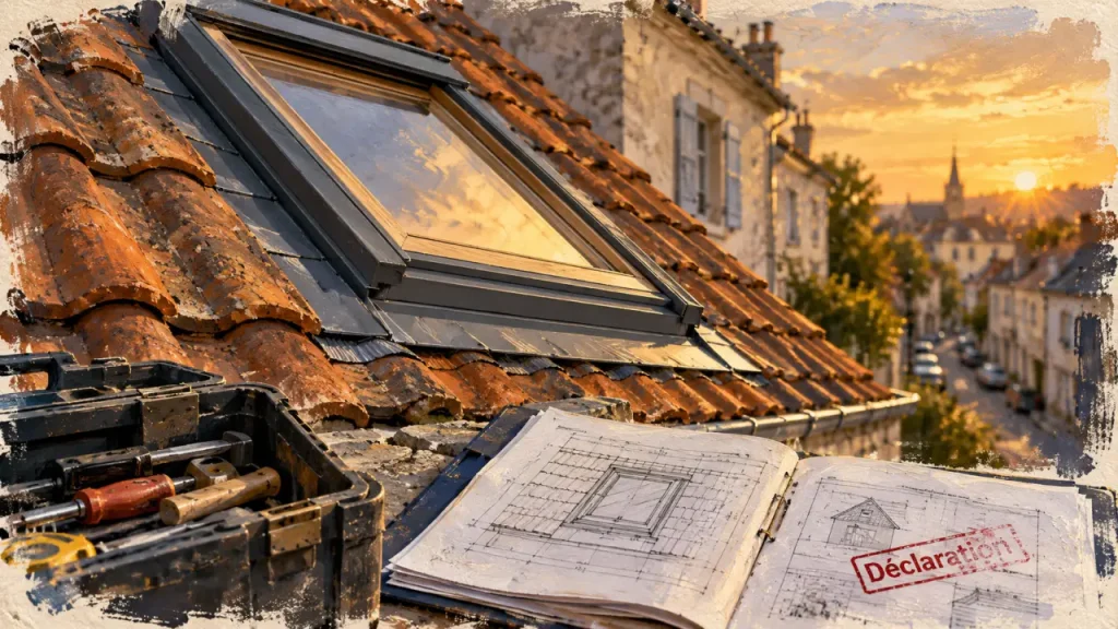Pose de velux sans autorisation sanction : risques, amende et régularisation